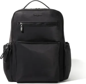 Baggallini Tribeca Expandable Laptop Backpack - 15"x11" Lightweight Work Travel Bag w/Luggage Sleeve & RFID