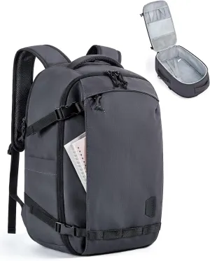 BAGSMART Travel Backpack for Women, 30L Travel Backpack Carry On Flight Approved, TSA Approved Personal Item Travel Bag, Water Resistant Weekender Bag Luggage Daypack, Black