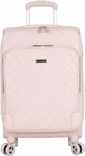 BCBGeneration Designer Carry-On Luggage with Spinner Wheels for Women, Expandable Softside 20 Inch Suitcase Lightweight Small Bag