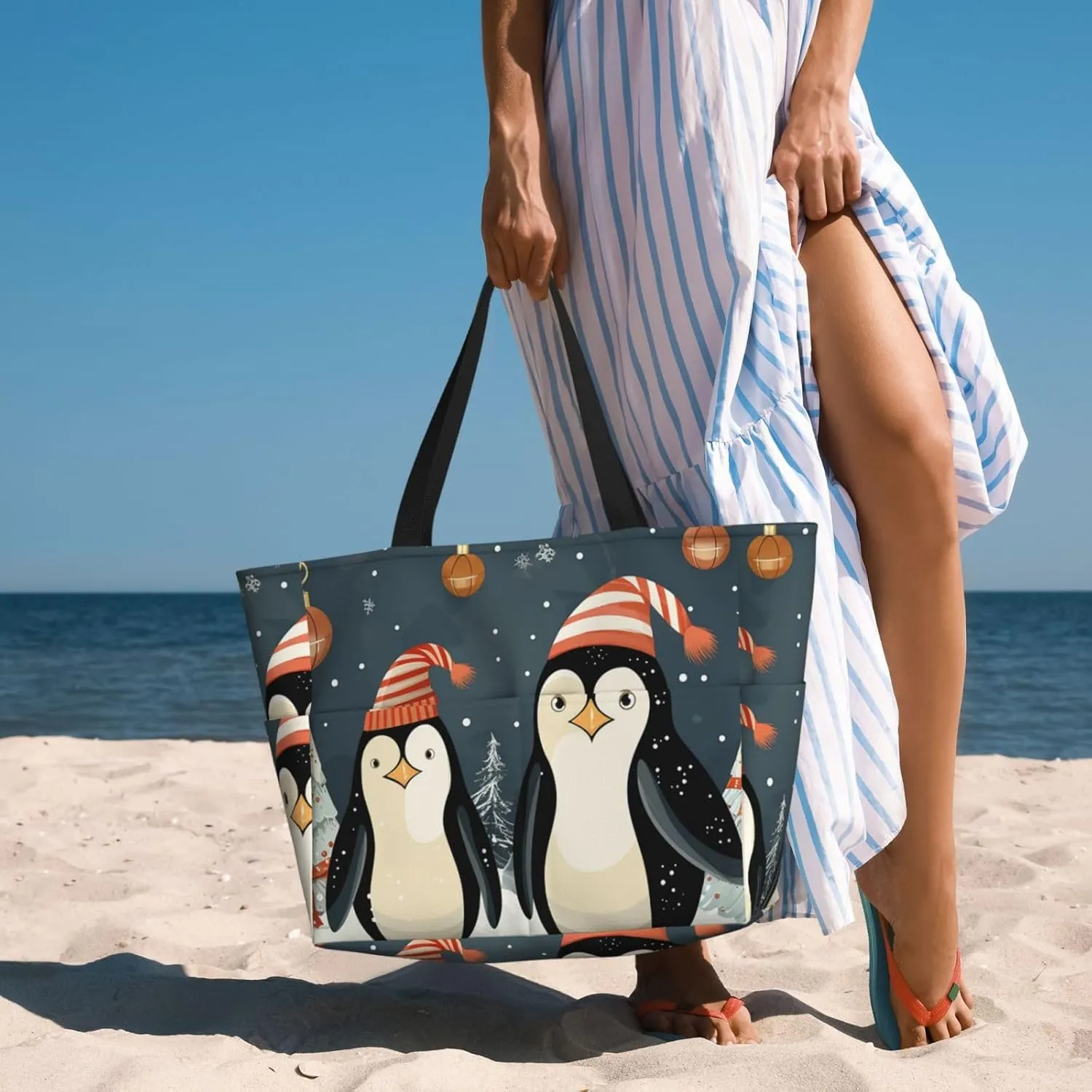 Beach Tote Bag for Women Oversized Travel Weekender Bags Skate boards Waterproof Pool Bag Beach Accessories