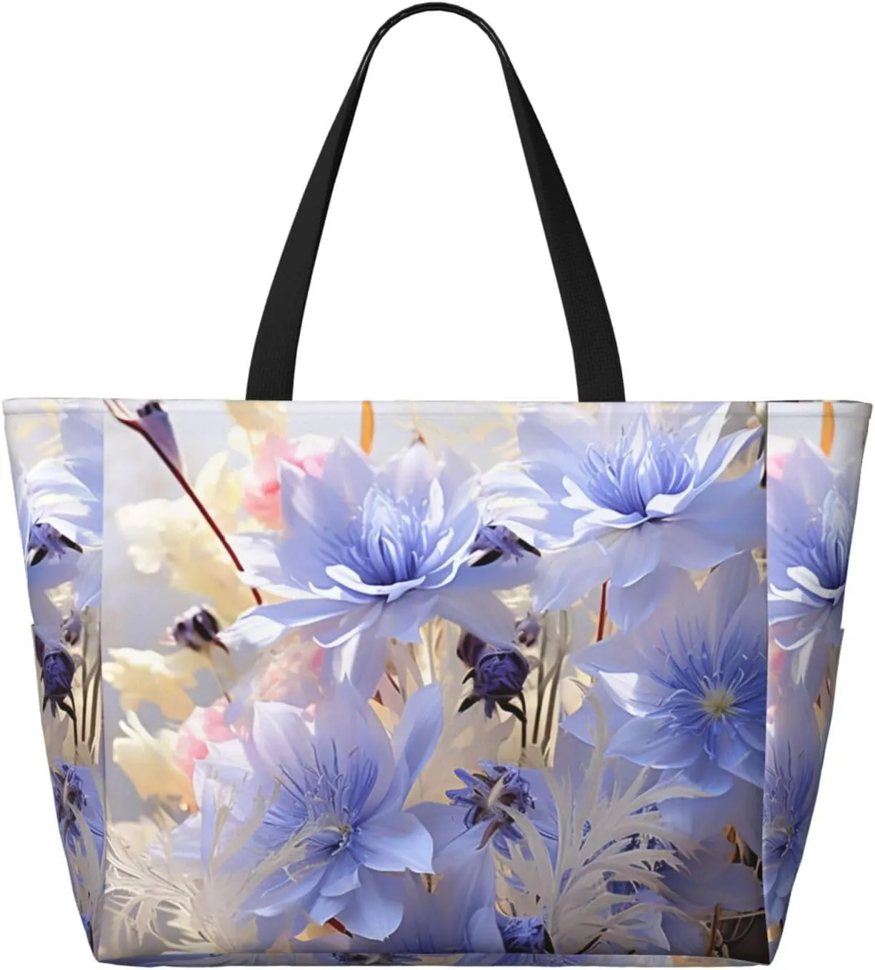 Beach Tote Bag for Women Oversized Travel Weekender Bags Underwater Turtle Waterproof Pool Bag Beach Accessories