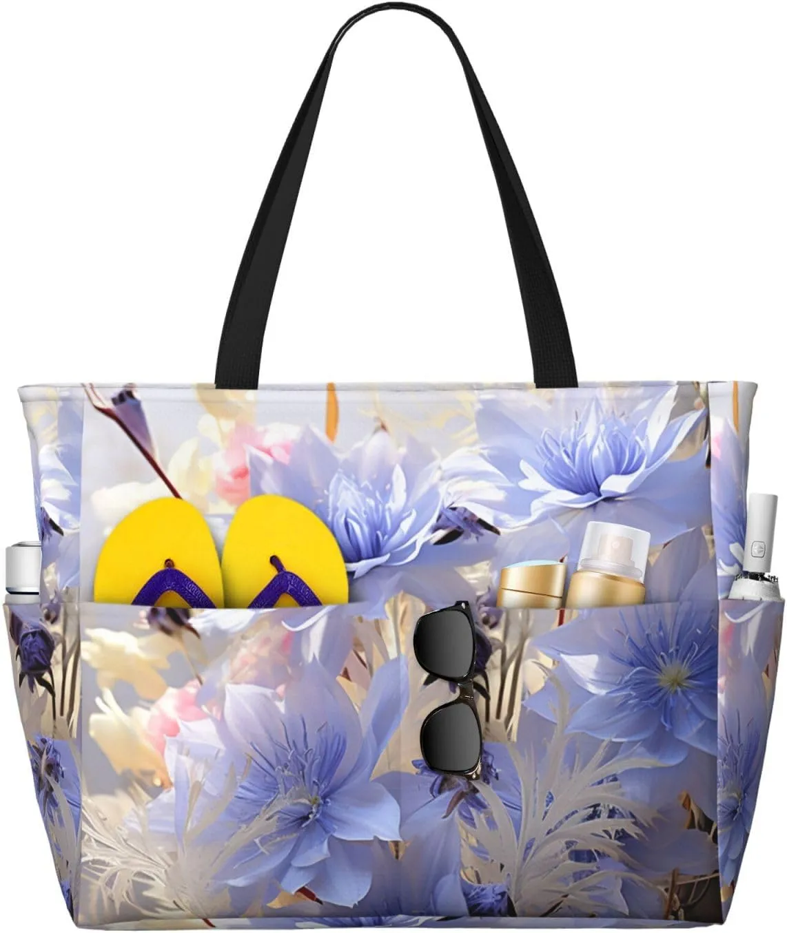 Beach Tote Bag for Women Oversized Travel Weekender Bags Underwater Turtle Waterproof Pool Bag Beach Accessories