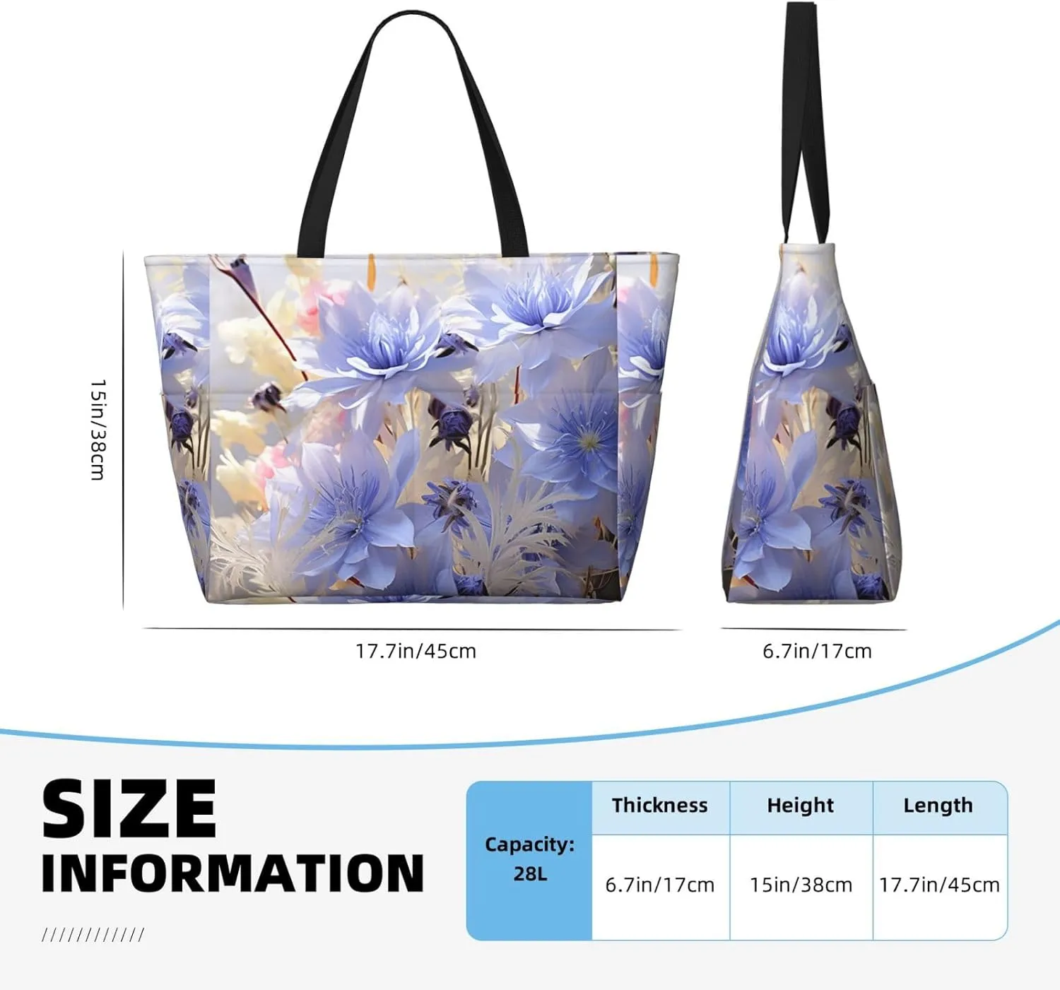 Beach Tote Bag for Women Oversized Travel Weekender Bags Underwater Turtle Waterproof Pool Bag Beach Accessories