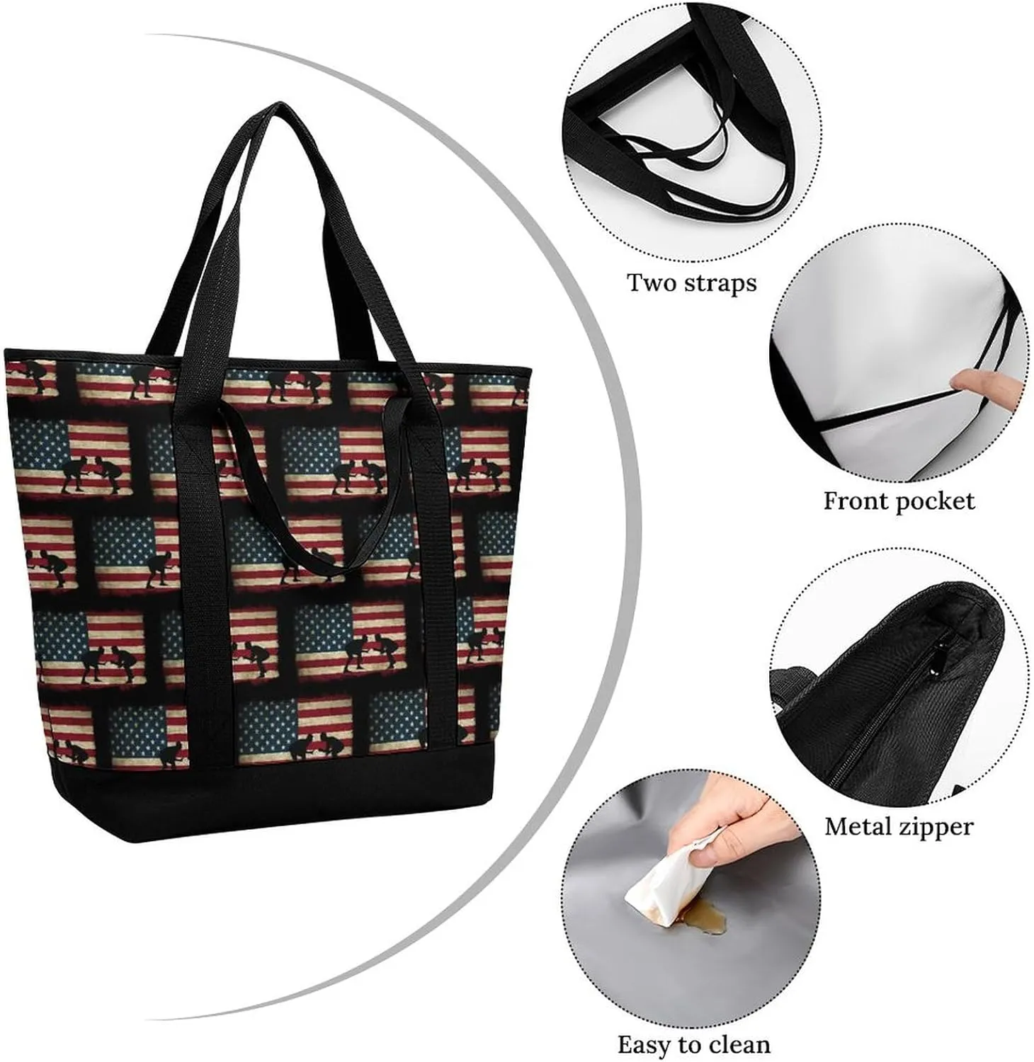 Beautiful Monarch Butterfly Fashionable Large Capacity Insulated Shopping Bag