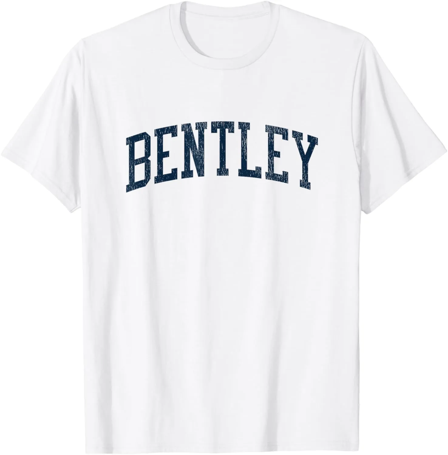 Bentley IL Vintage Athletic Sports JSN2 Navy Print T-Shirt