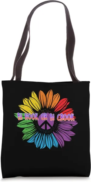 Bi Hook or Bi Crook Bisexual LGBTQ Bi Pride LGBT Funny Tote Bag