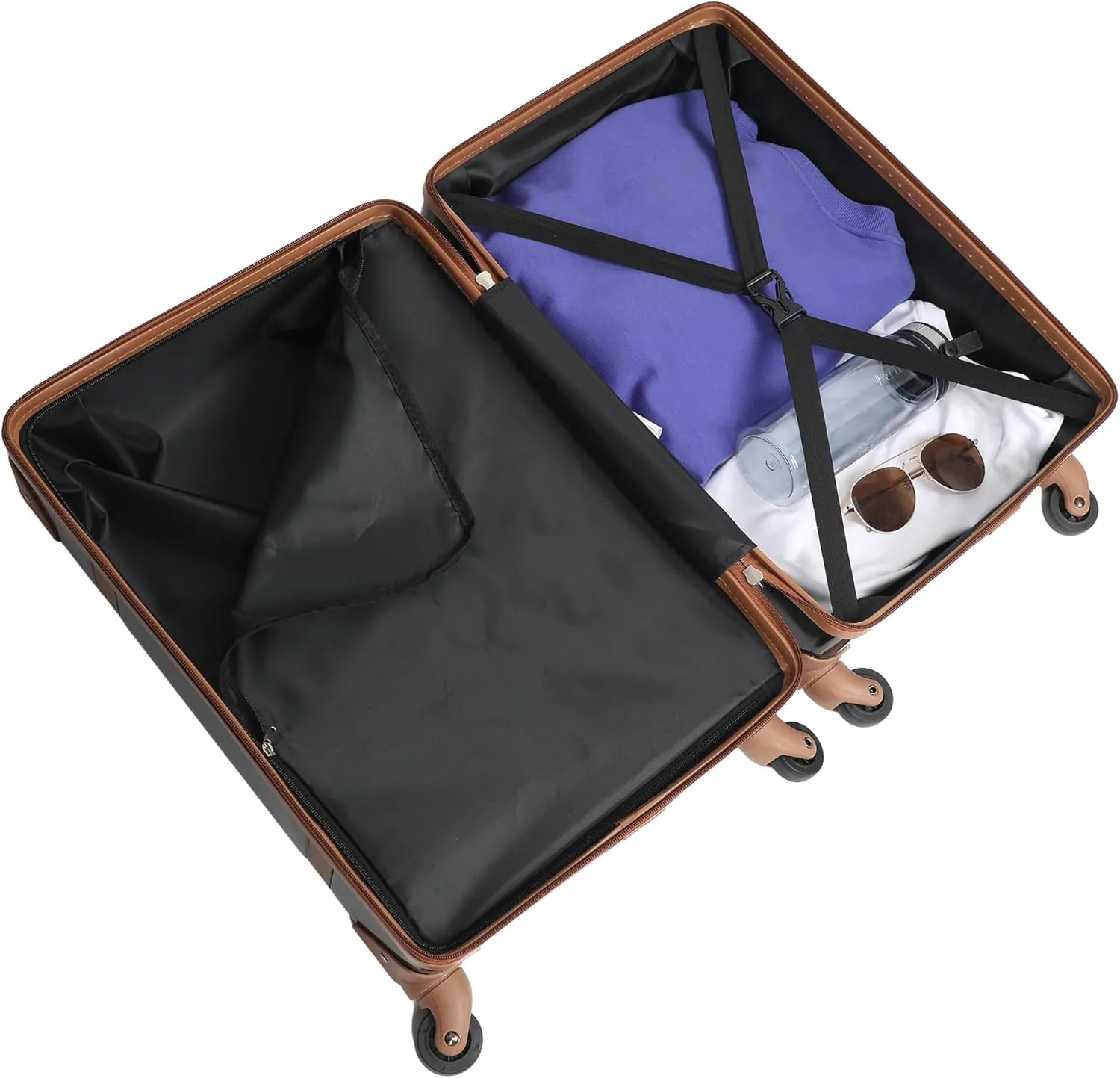 Bioworld Harry Potter Golden Hogwarts Crest Adult 20" Black Rolling Luggage