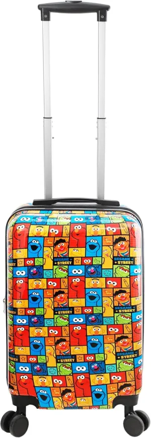 Bioworld Sesame Street All-Over Print Character Panels 20" Carry-On Luggage