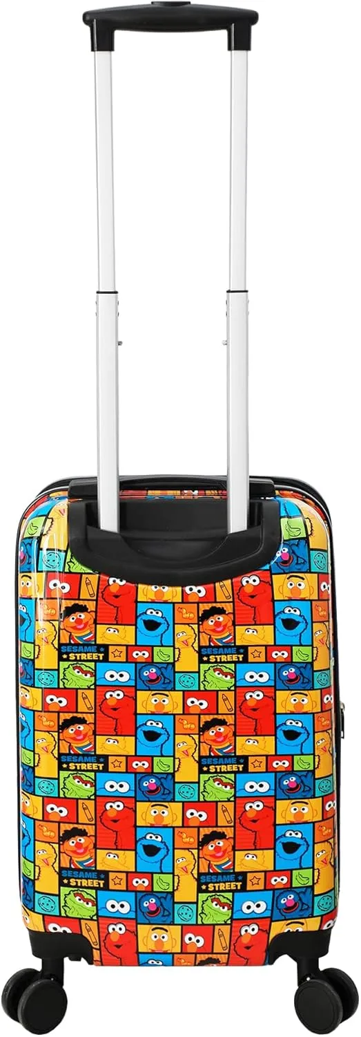 Bioworld Sesame Street All-Over Print Character Panels 20" Carry-On Luggage