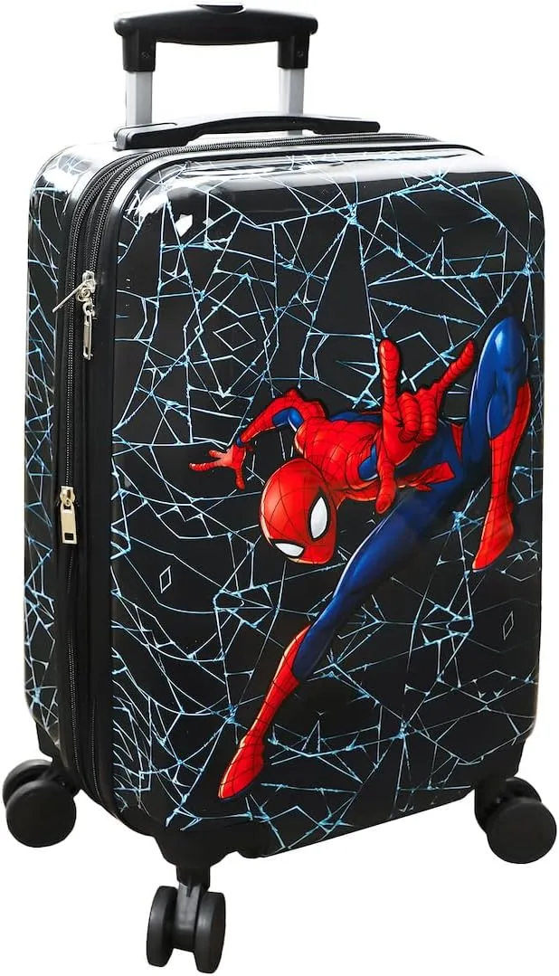 Bioworld Spider-Man Spider Webs Black 20" Rolling Luggage