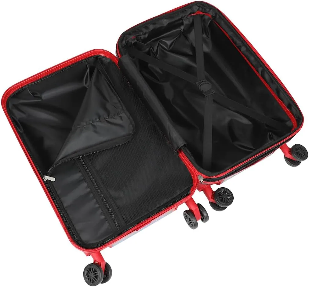 Bioworld Super Mario Bros Character Group Art 20" Rolling Carry On Luggage