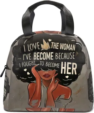 Black Girl Stuff Revolt Lunch Box for Work - African American Women's Gift, Gifts for Black Women