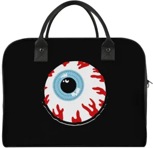 Bloodshot Eyeball Duffle Bag for Travel Crossbody Sports Tote Gym Bag Shoulder Weekender Overnight Bag