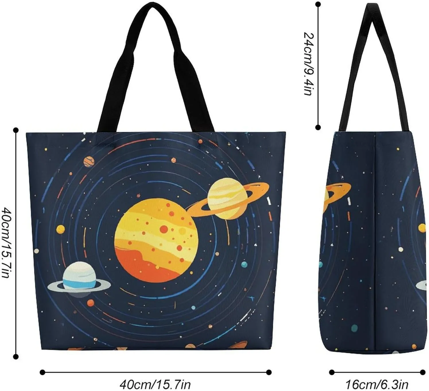 Blue Peach Blossom Tote Bags, Reusable Grocery Bags, Large Shopping Bag, Beach Bag, Shoulder Bag for Women