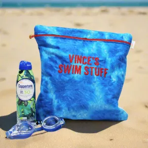 Blue Water Swim Personalized Reusable Food Bag