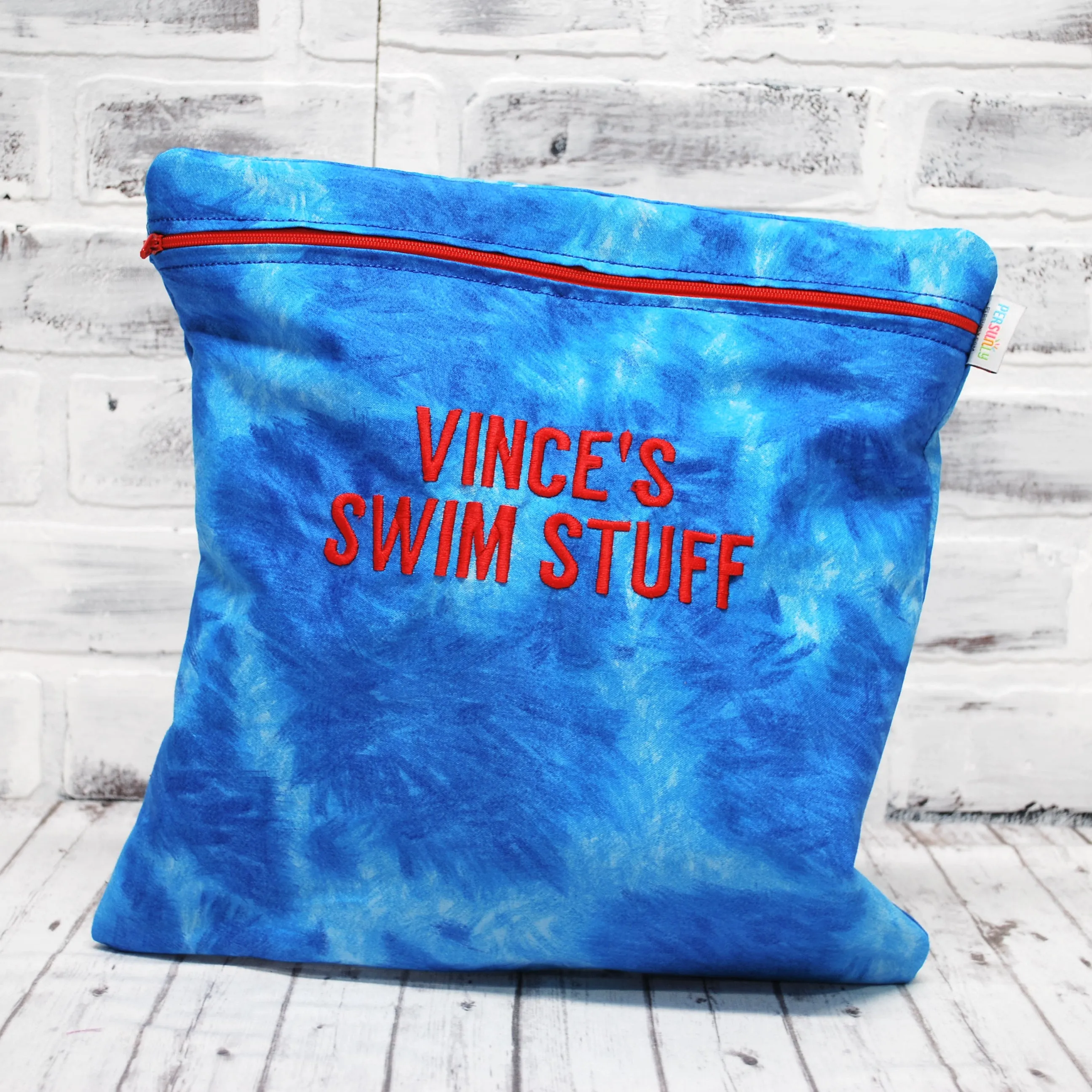 Blue Water Swim Personalized Reusable Food Bag