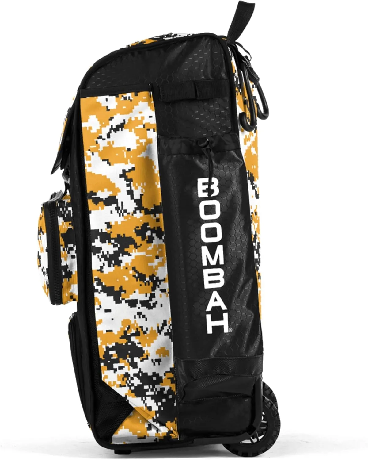 Boombah Rolling Catchers Superpack Baseball/Softball Gear Bag Digital Camo - 23-1/2" x 13-1/2" x 9-1/2" - Multiple Colors - Telescopic Handle and Holds 4 Bats - Wheeled Version