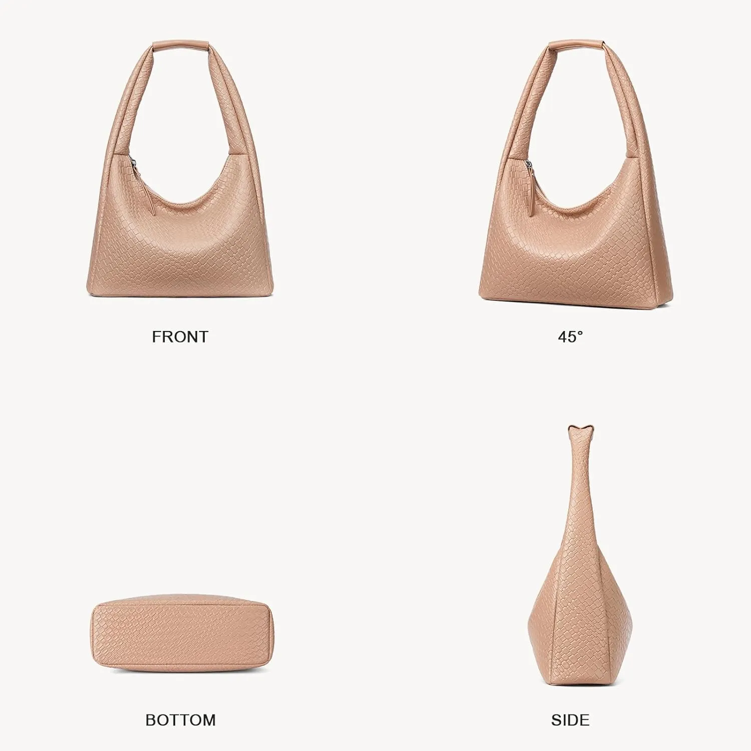BOSTANTEN Shoulder Bag for Women Trendy Summer Hobo Handbag Purse Top-handlde Tote Bag