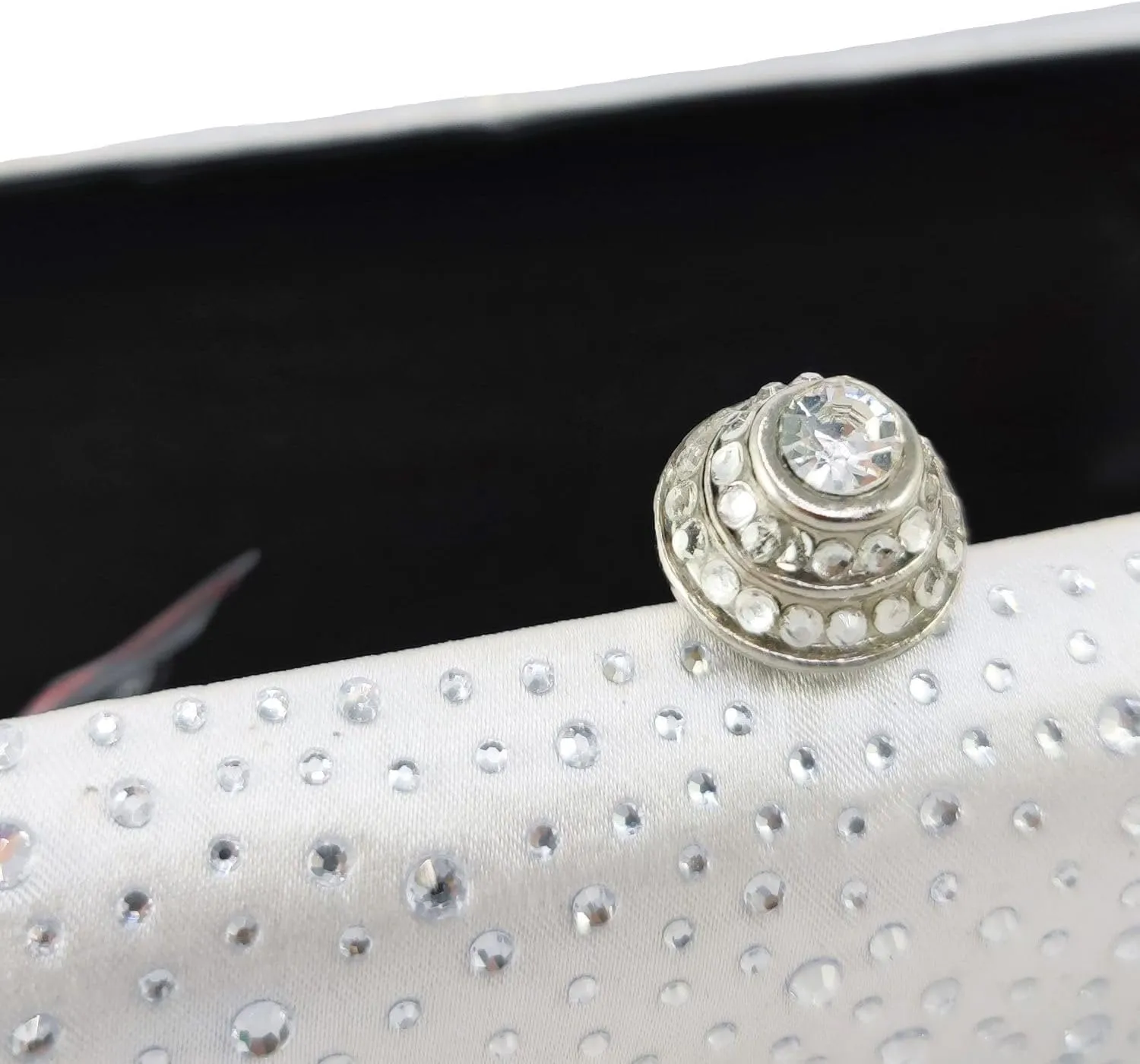 Boutique De FGG Crystal Clutch Purse for Women Formal Evening Bags Party Rhinestone Clutch Bag Wedding Prom Handbags,Mini
