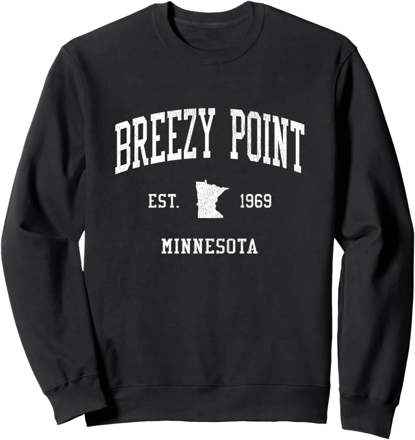 Breezy Point MN Vintage Athletic Sports JS01 Sweatshirt