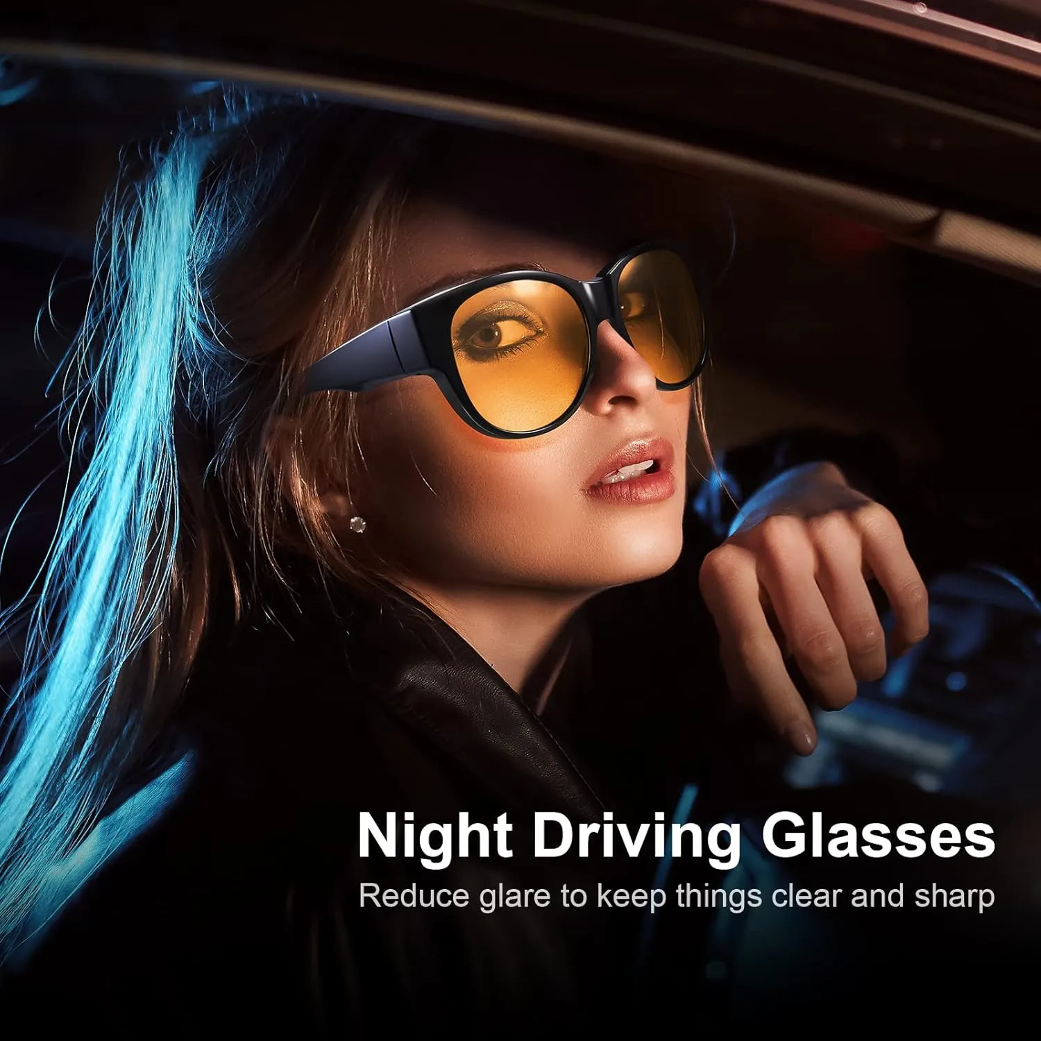 Br’Guras Oversized Polarized Fit over Sunglasses Over Glasses for Men and Women