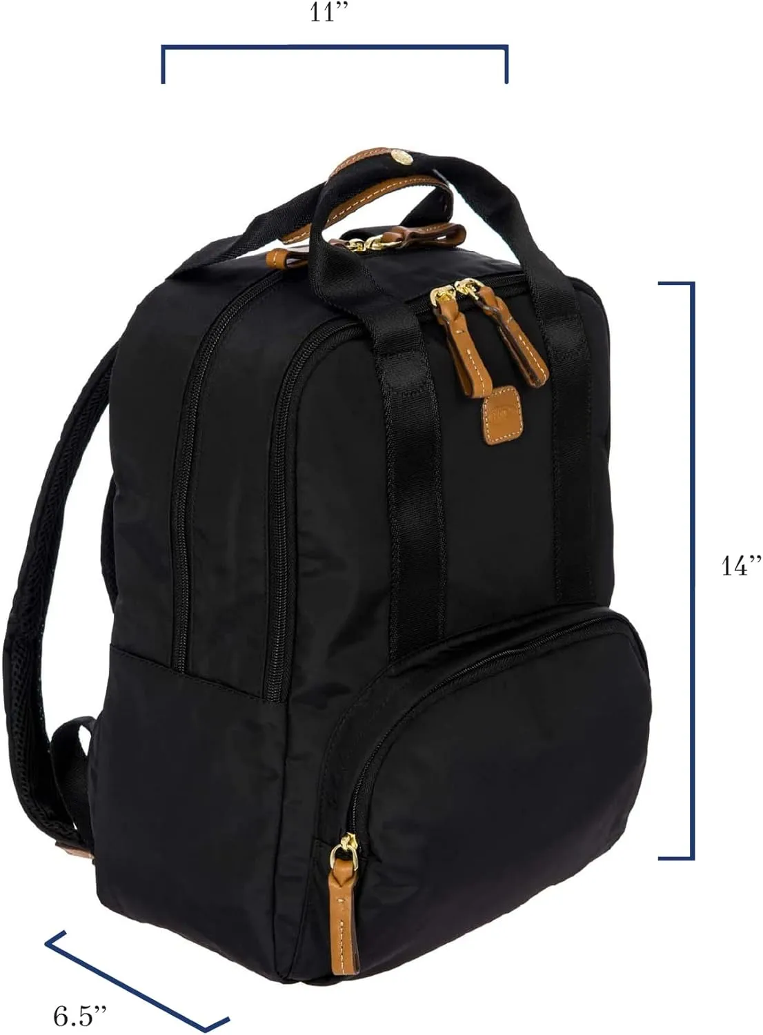 Bric's X-Travel Urban Backpack - 14 Inch - Carry On Bag for Men and Women - Travel Accessory - Black