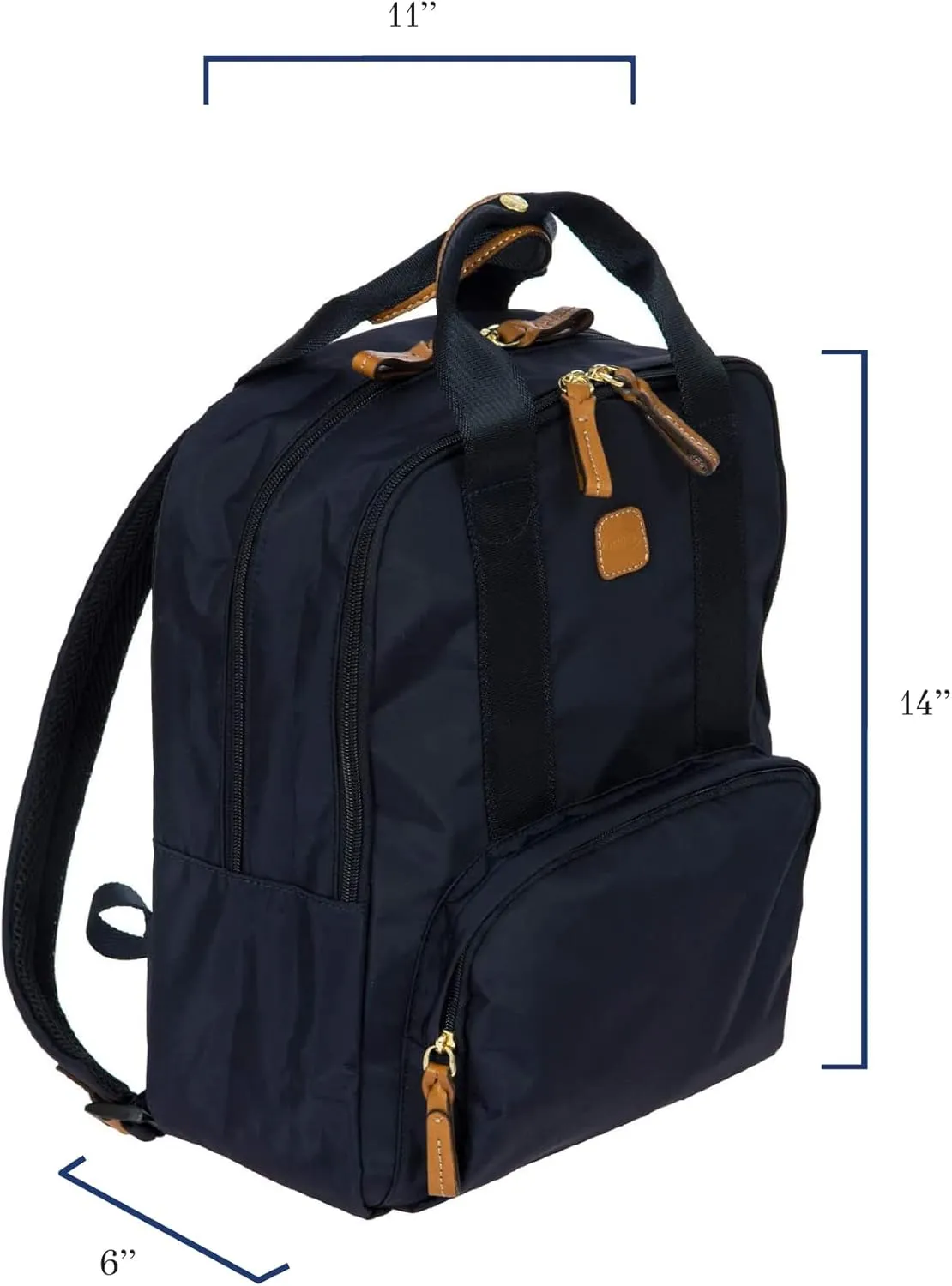 Bric's X-Travel Urban Backpack - 14 Inch - Carry On Bag for Men and Women - Travel Accessory - Navy