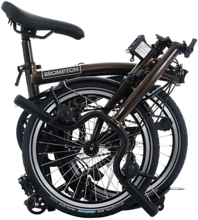 Brompton Folding Commuter Bike C Line 12-Speed | Compact, Lightweight, Urban Bike for Adults