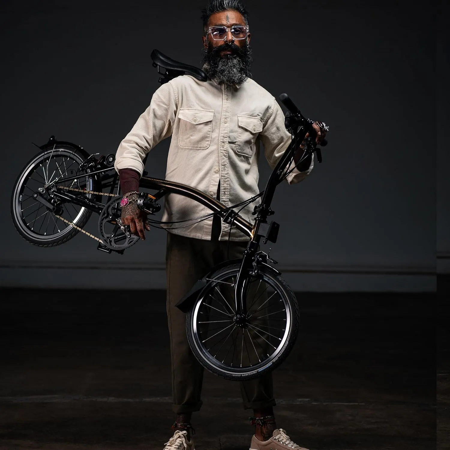 Brompton Folding Commuter Bike C Line 6-Speed | Compact, Lightweight, Urban Bike for Adults