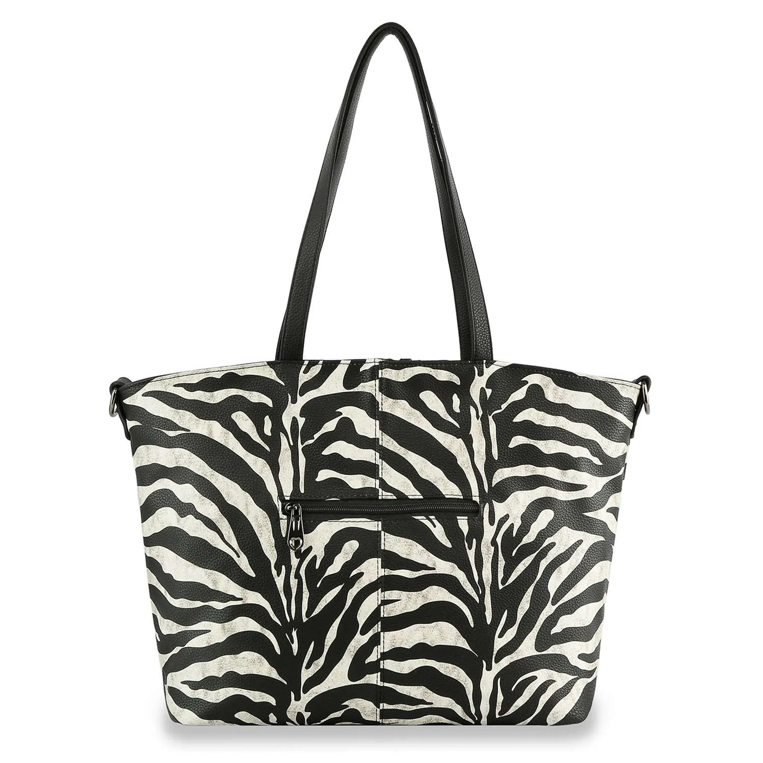 Buckle and Rhinestone Accented Handbag