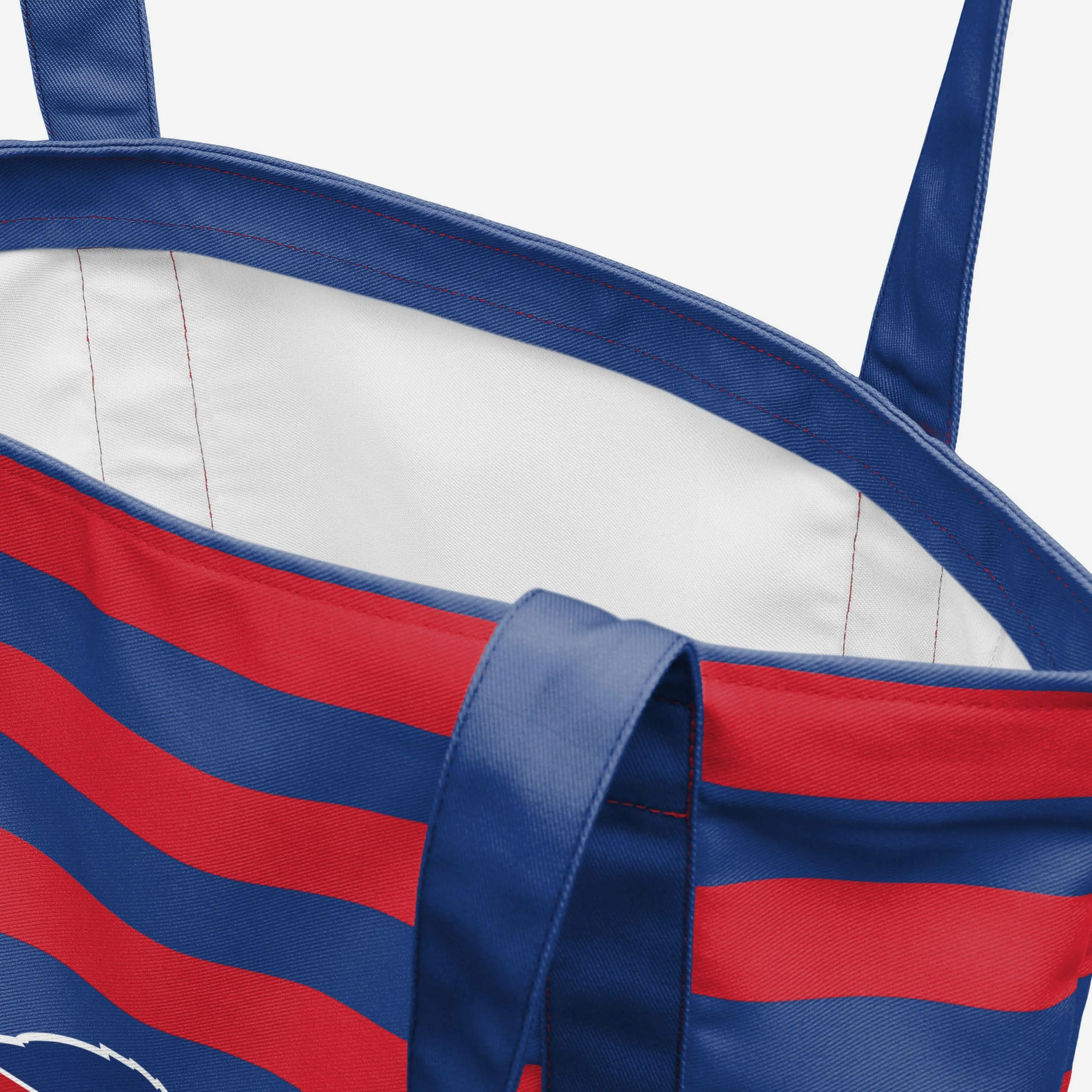 Buffalo Bills Team Stripe Canvas Tote Bag