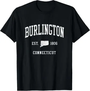 Burlington CT Vintage Athletic Sports JS01 T-Shirt