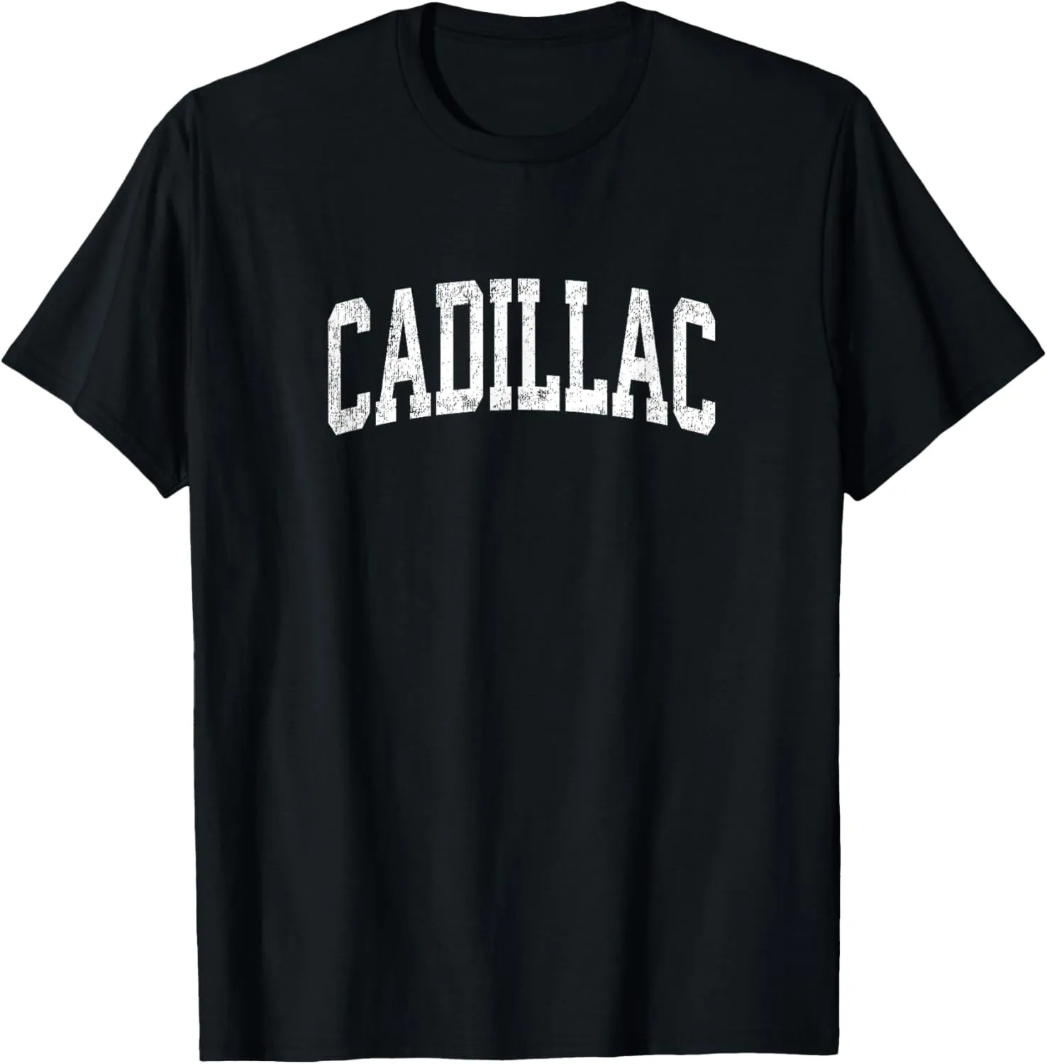 Cadillac Michigan MI Vintage Athletic Sports Design T-Shirt
