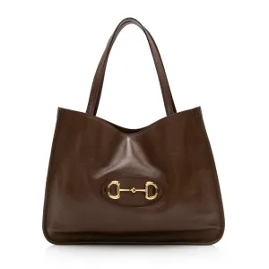 Calfskin Tote 1955 Gucci Rapid shipping While supplies last Horsebit