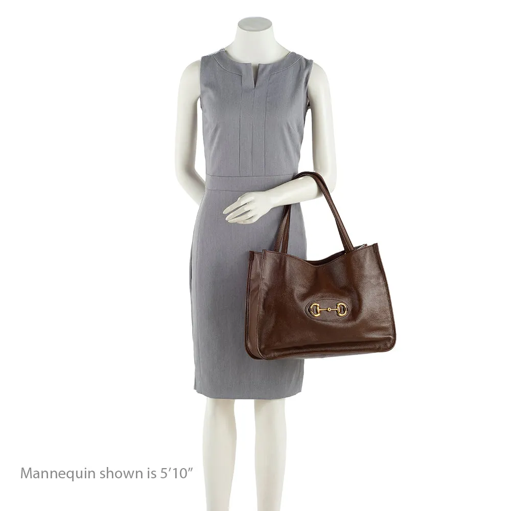 Calfskin Tote 1955 Gucci Rapid shipping While supplies last Horsebit