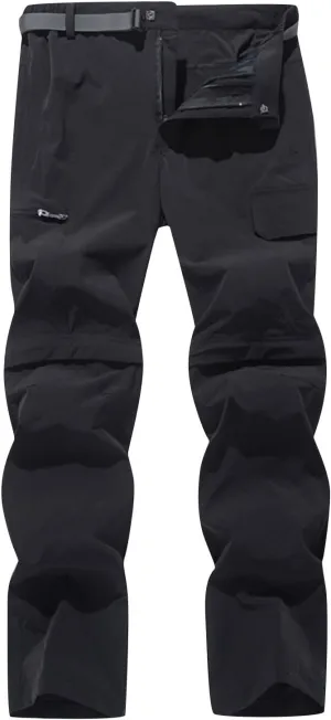 Cambkatl Mens Hiking Pants Outdoor Convertible Waterproof Quick Dry Zip Off Lightweight Fishing Safari Camping Travel Pants
