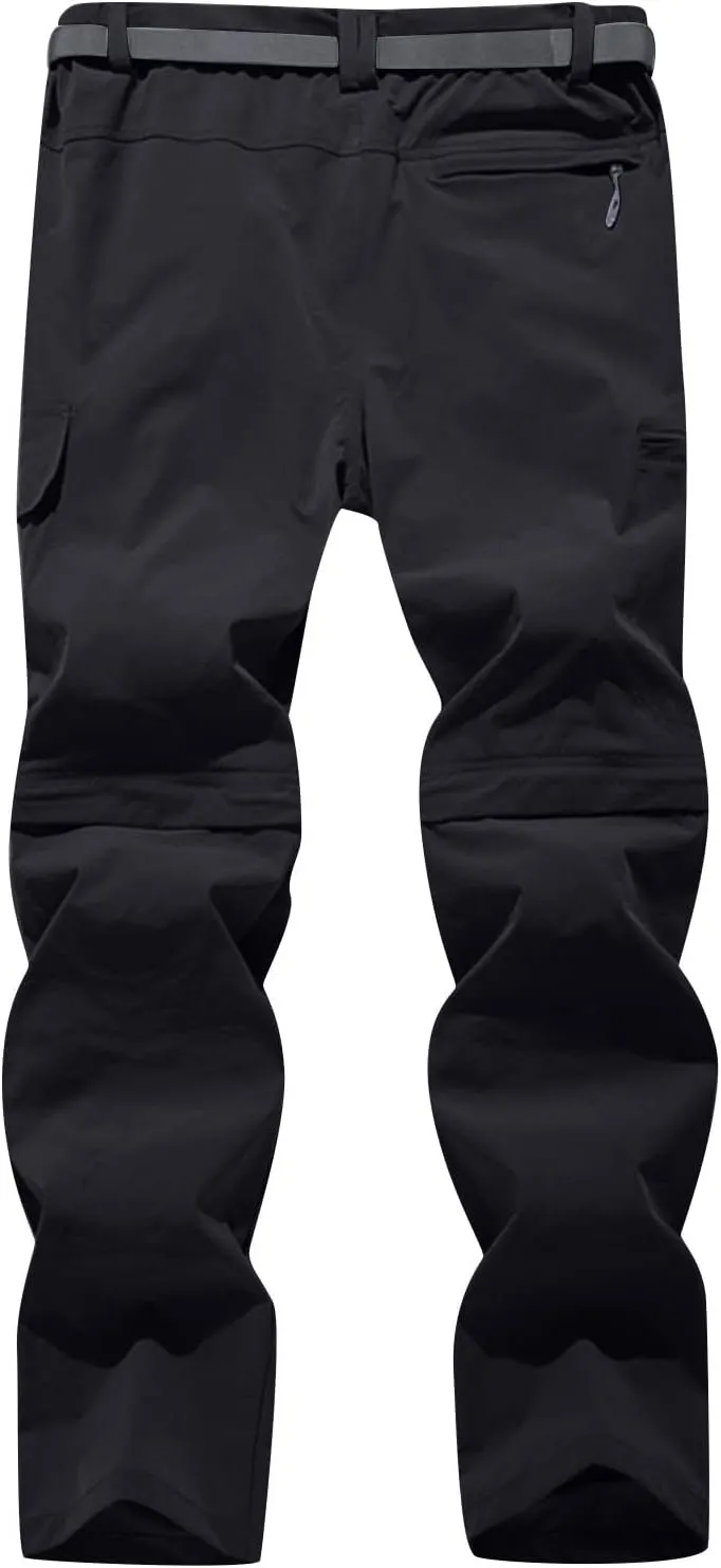 Cambkatl Mens Hiking Pants Outdoor Convertible Waterproof Quick Dry Zip Off Lightweight Fishing Safari Camping Travel Pants