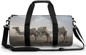 Camels Gym Bag Lightweight Duffel Bag Workout Bag Overnight Backpack Travel Bags for Men Women