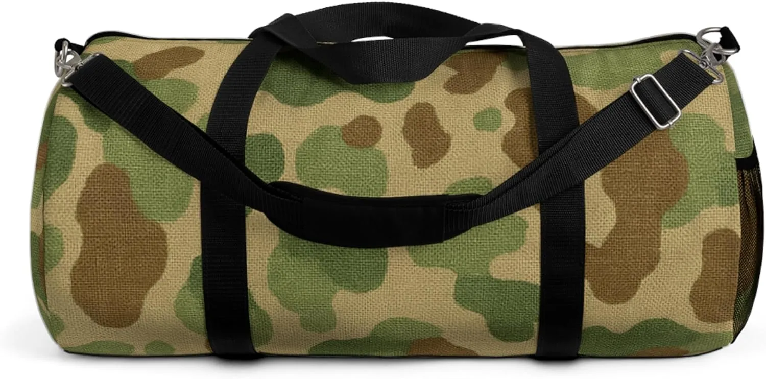 Camouflage Duffel Bag, Stylish Gym Tote, Travel Luggage, Weekend Getaway Bag, Sport Bag, Military Inspired Carryall (large)