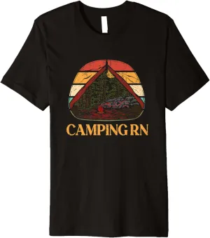 Camping RN Camper Forest Camp Jungle Vacation Wildlife Premium T-Shirt