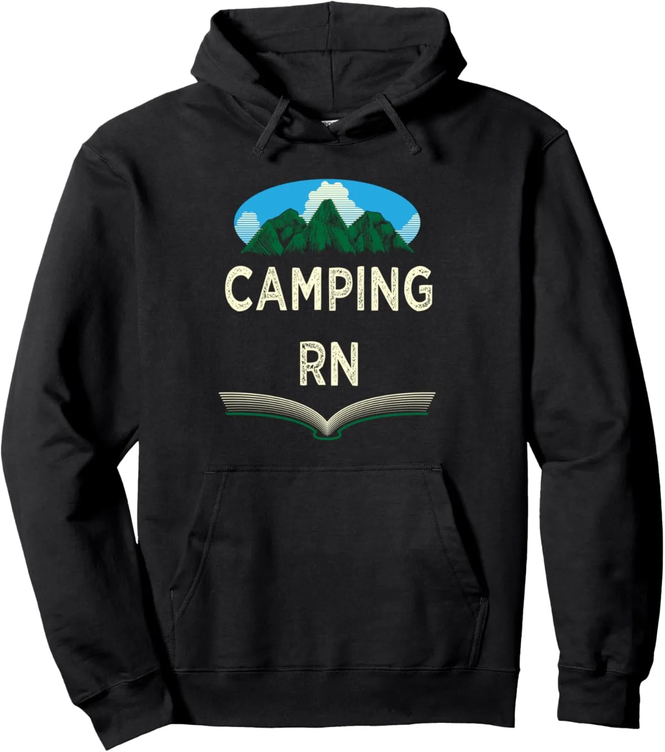 Camping RN Camper Forest Camp Jungle Vacation Wildlife Pullover Hoodie