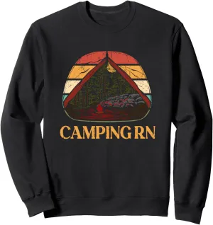 Camping RN Camper Forest Camp Jungle Vacation Wildlife Sweatshirt