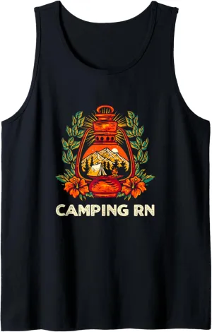 Camping RN Camper Forest Camp Jungle Vacation Wildlife Tank Top