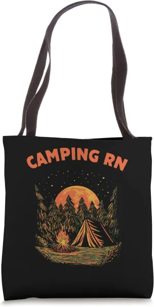 Camping RN Camper Forest Camp Jungle Vacation Wildlife Tote Bag