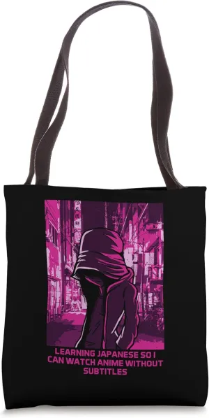 Can Watch Anime Without Subtitles Funny Manga Humor Tote Bag
