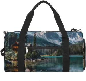 Canada Ohara Lake Yoho National Park Gym Bag for Men Women Lightweight Duffel Bag Sports Workout Bag for Travel Yoga