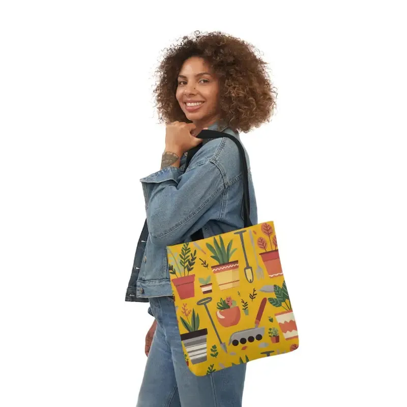 Canvas Tote Bag for Potted Plants and Garden Tools