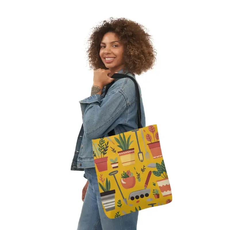 Canvas Tote Bag for Potted Plants and Garden Tools