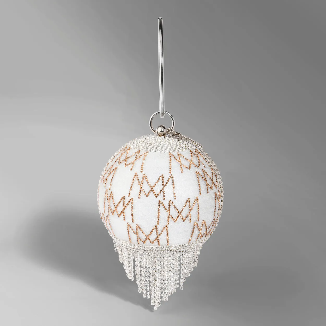 Caprese Enchant Silver Gold Clutch