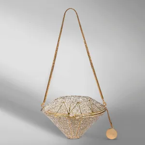 Caprese Enigma Gold Clutch